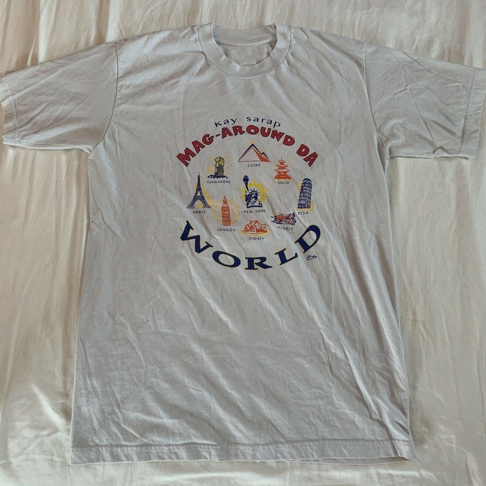 Vintage Men’s Gray Pidro Around the World Shirt